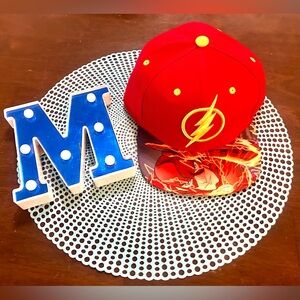 Six Flags Texas; DC Comics The Flash Red Embroidered SnapBack Hat